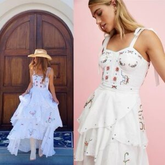 Fillyboo Dresses & Skirts - Free People Fillyboo Cross Stitch Dress